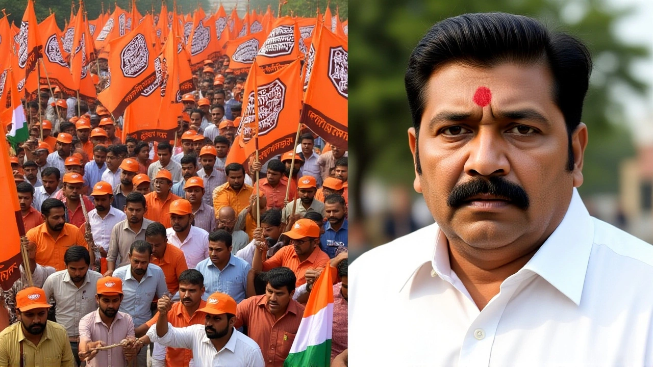 MNS Marches to Shinde’s Home Over CIDCO Land Scam, Accusing Builders of Housing Fraud